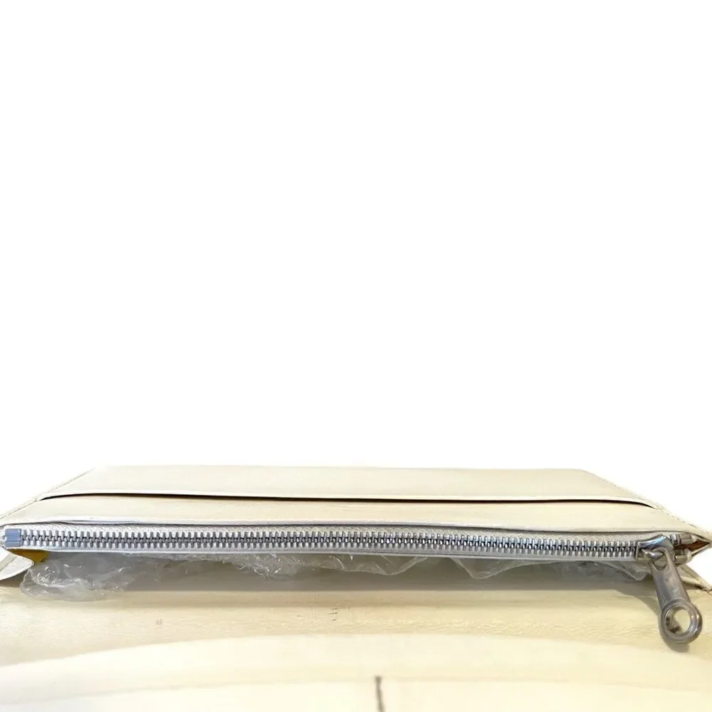 AUTHENTIC GOYARD PARIS Richelieu Bone Monogram Motif Print Long Flap Wallet